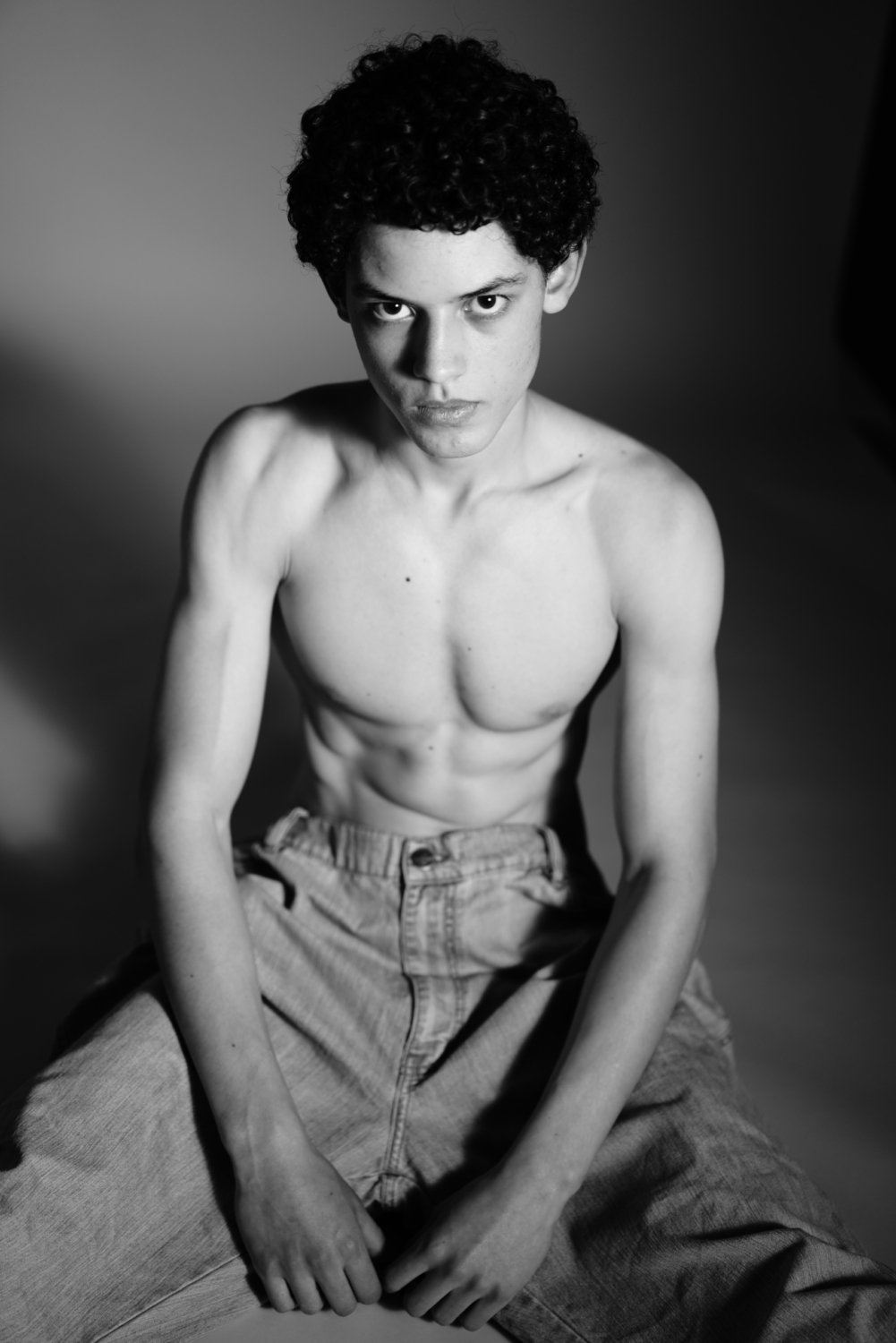 Agency black and white shirtless Themis Athanassopoulos