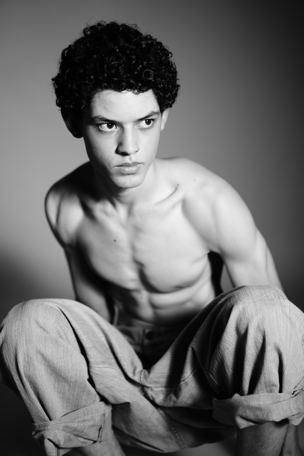 Agency black and white shirtless Themis Athanassopoulos