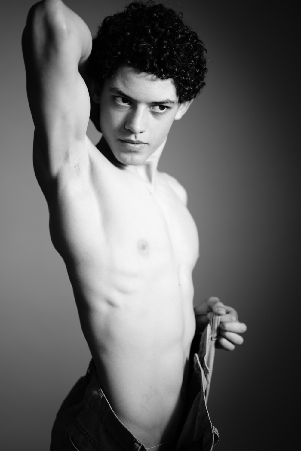 Agency black and white shirtless Themis Athanassopoulos